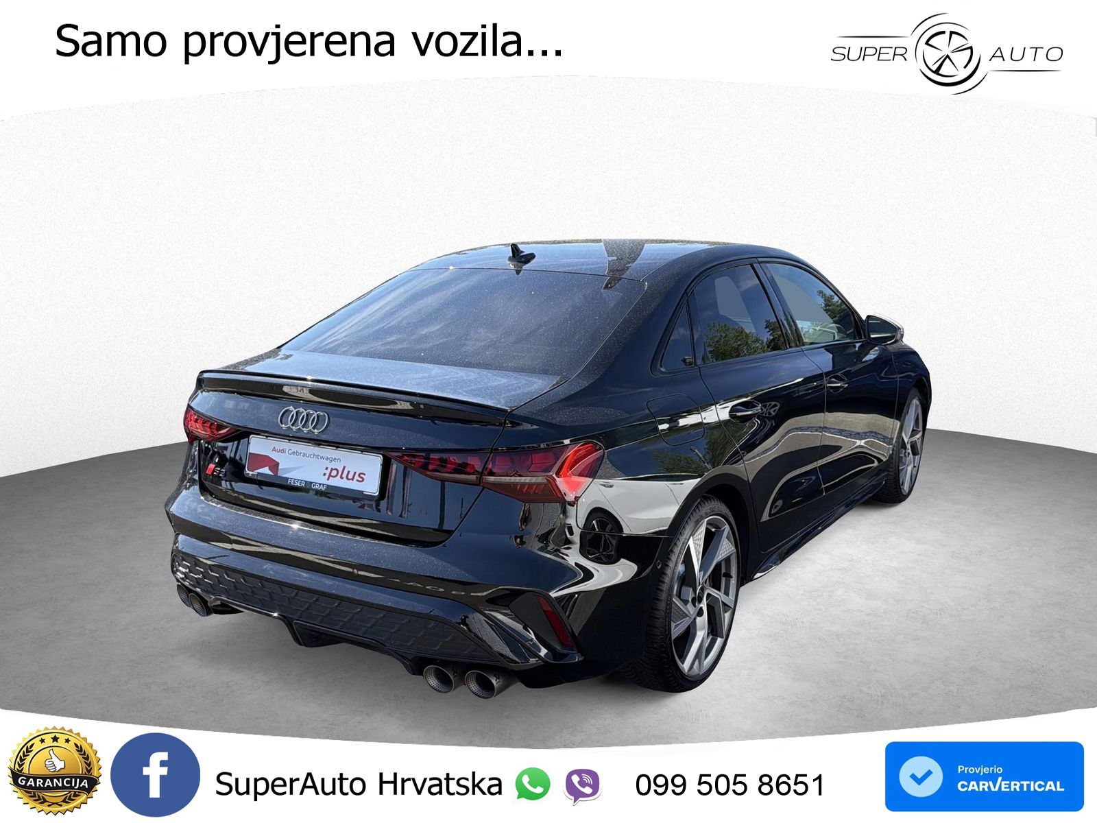 Audi S3 Limuzina 2.0 TFSI (333 KS) quattro S tronic LED+GR SJED+ACC
