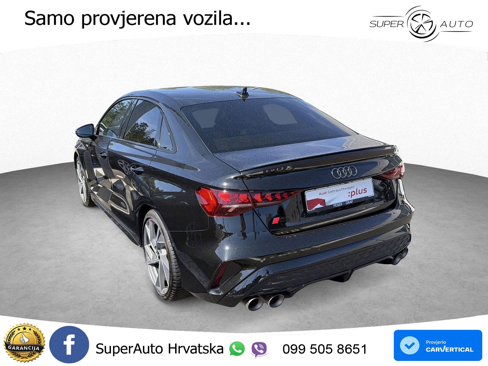 Audi S3 Limuzina 2.0 TFSI (333 KS) quattro S tronic LED+GR SJED+ACC