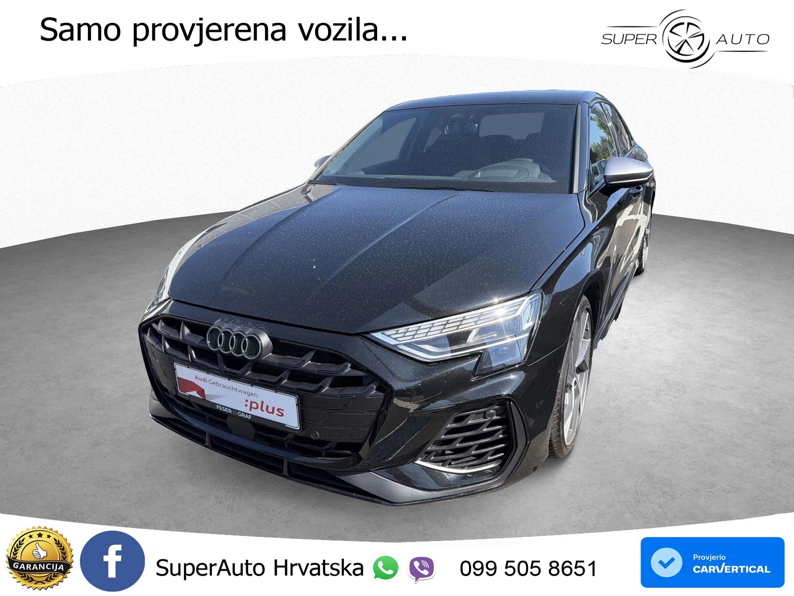 Audi S3 Limuzina 2.0 TFSI (333 KS) quattro S tronic LED+GR SJED+ACC