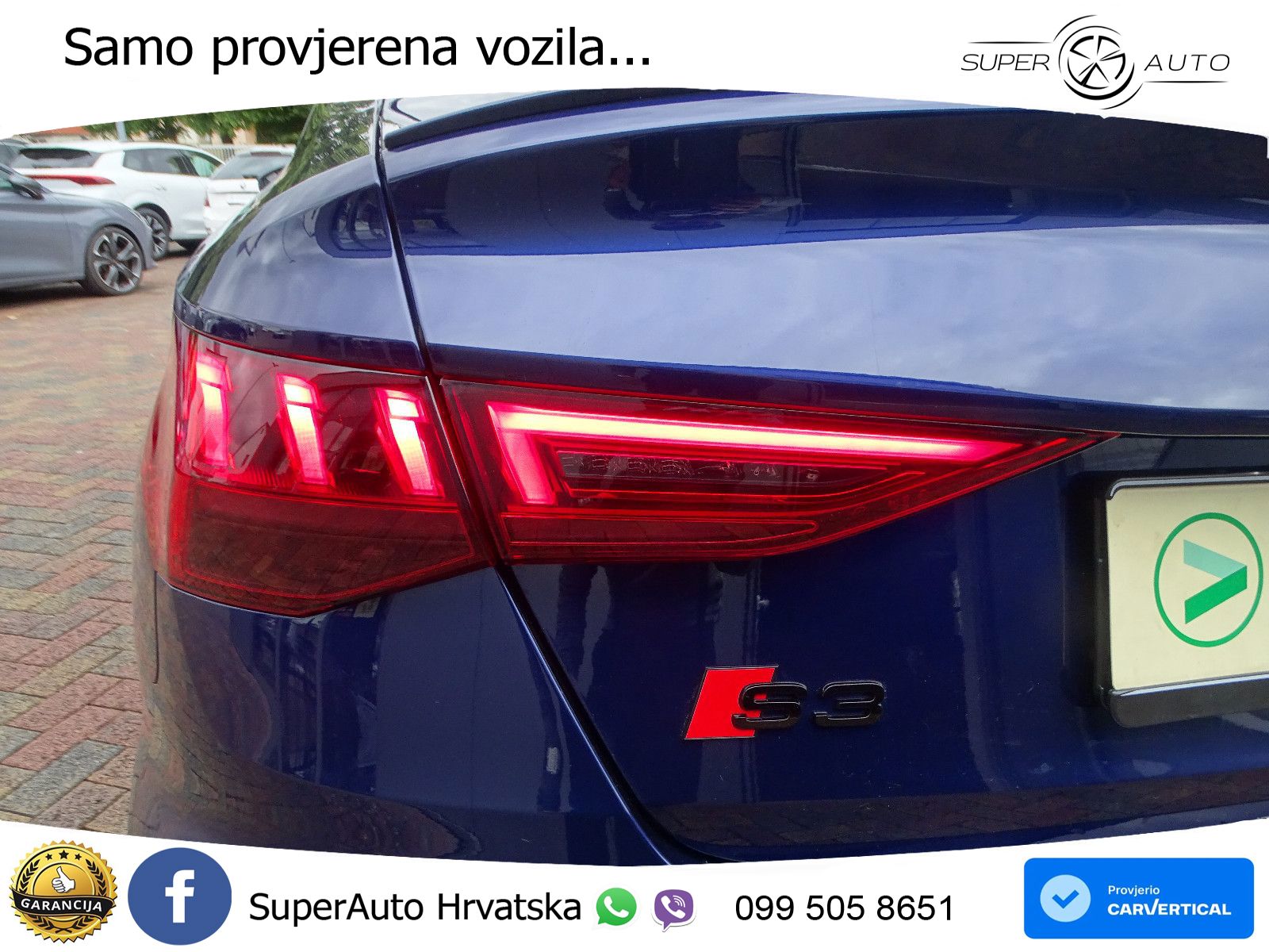 Audi S3 Limuzina 2.0 TFSI (310 KS) quattro S tronic S line LED+GR SJED+ACC