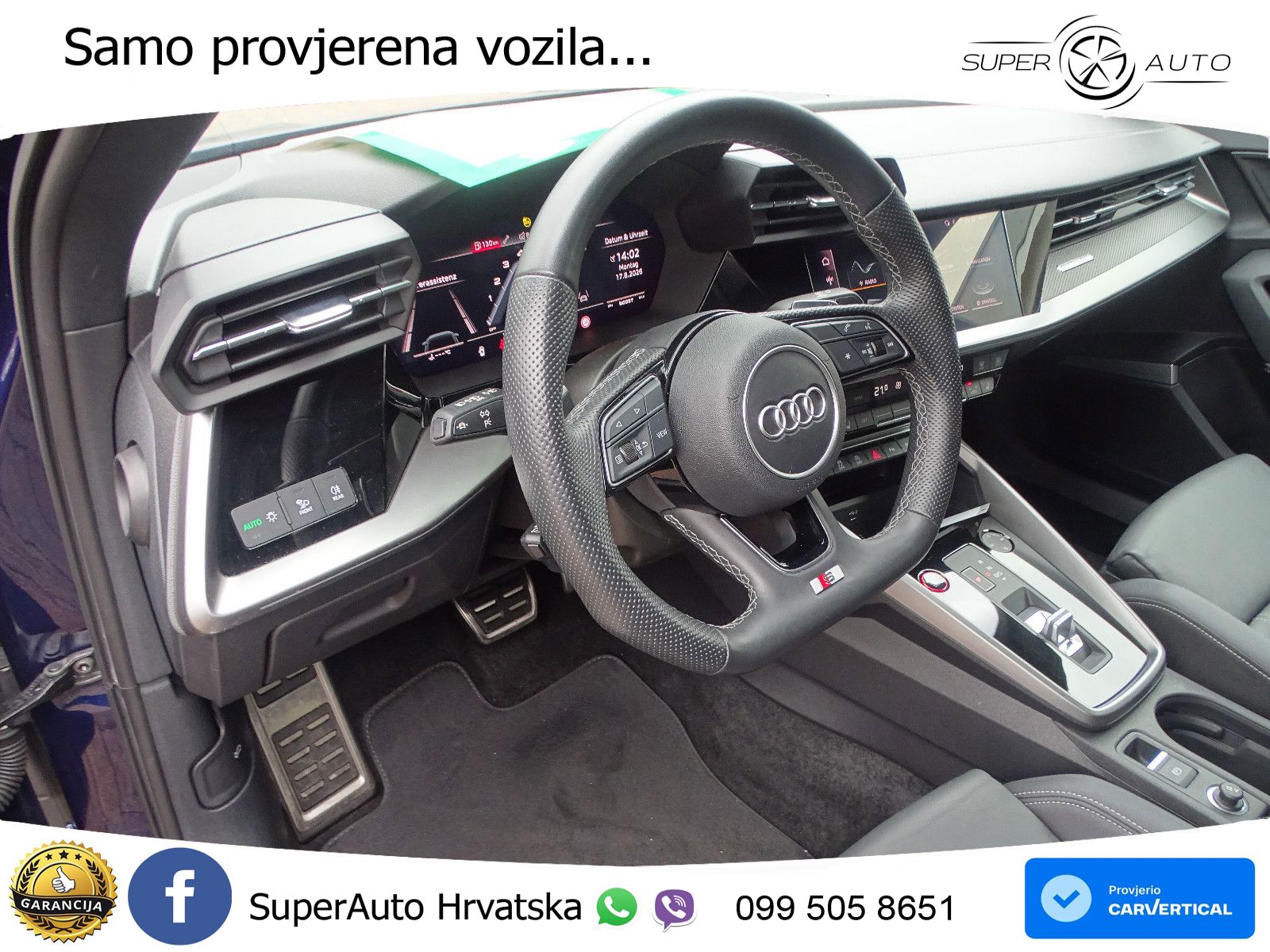 Audi S3 Limuzina 2.0 TFSI (310 KS) quattro S tronic S line LED+GR SJED+ACC