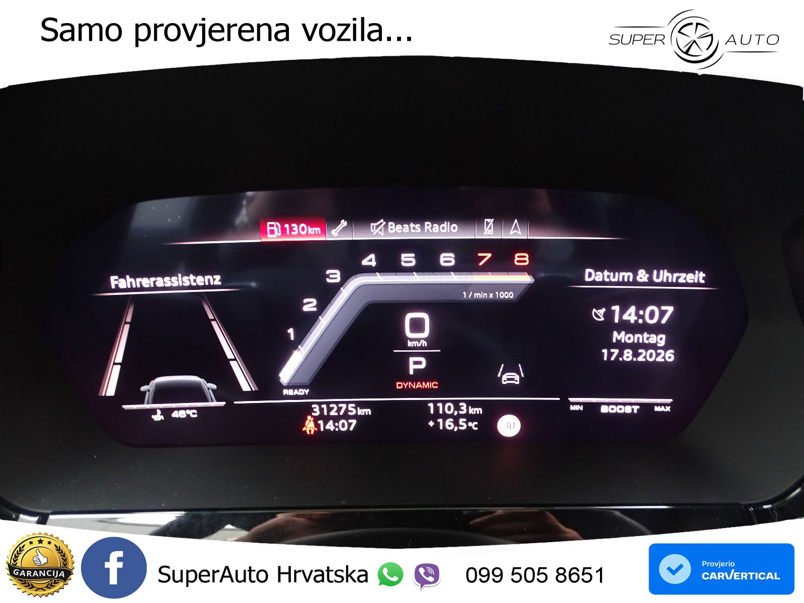Audi S3 Limuzina 2.0 TFSI (310 KS) quattro S tronic S line LED+GR SJED+ACC