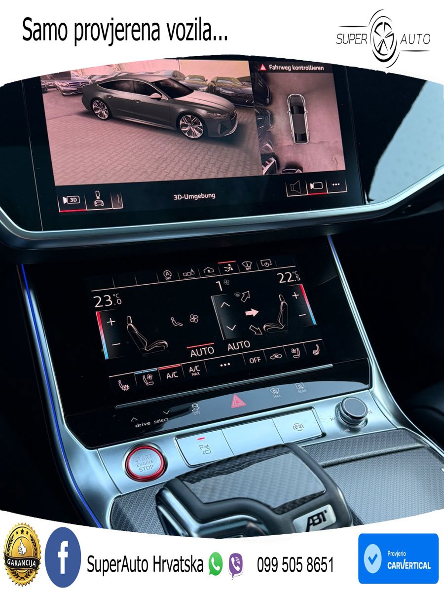 Audi RS7 4.0 TFSI V8 (600 KS) quattro tiptronic ABT ACC+HEAD+4xGR SJED+360+PANO