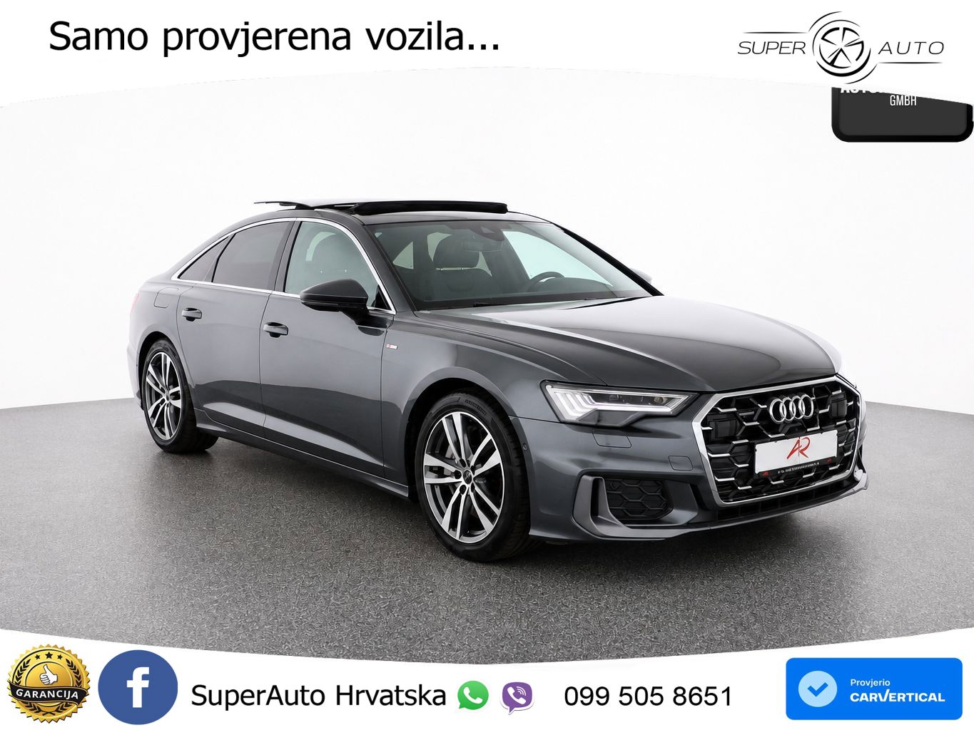 Audi A6 50 TFSIe (299 KS) quattro ultra S tronic S line LED+GR SJED+ACC