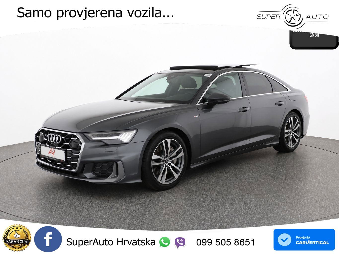 Audi A6 50 TFSIe (299 KS) quattro ultra S tronic S line LED+GR SJED+ACC