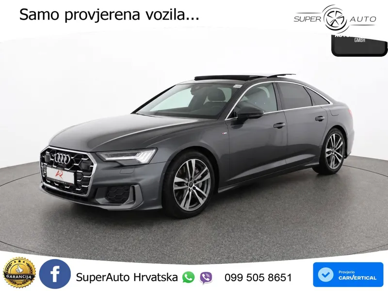 Audi A6 50 TFSIe (299 KS) quattro ultra S tronic S line LED+GR SJED+ACC