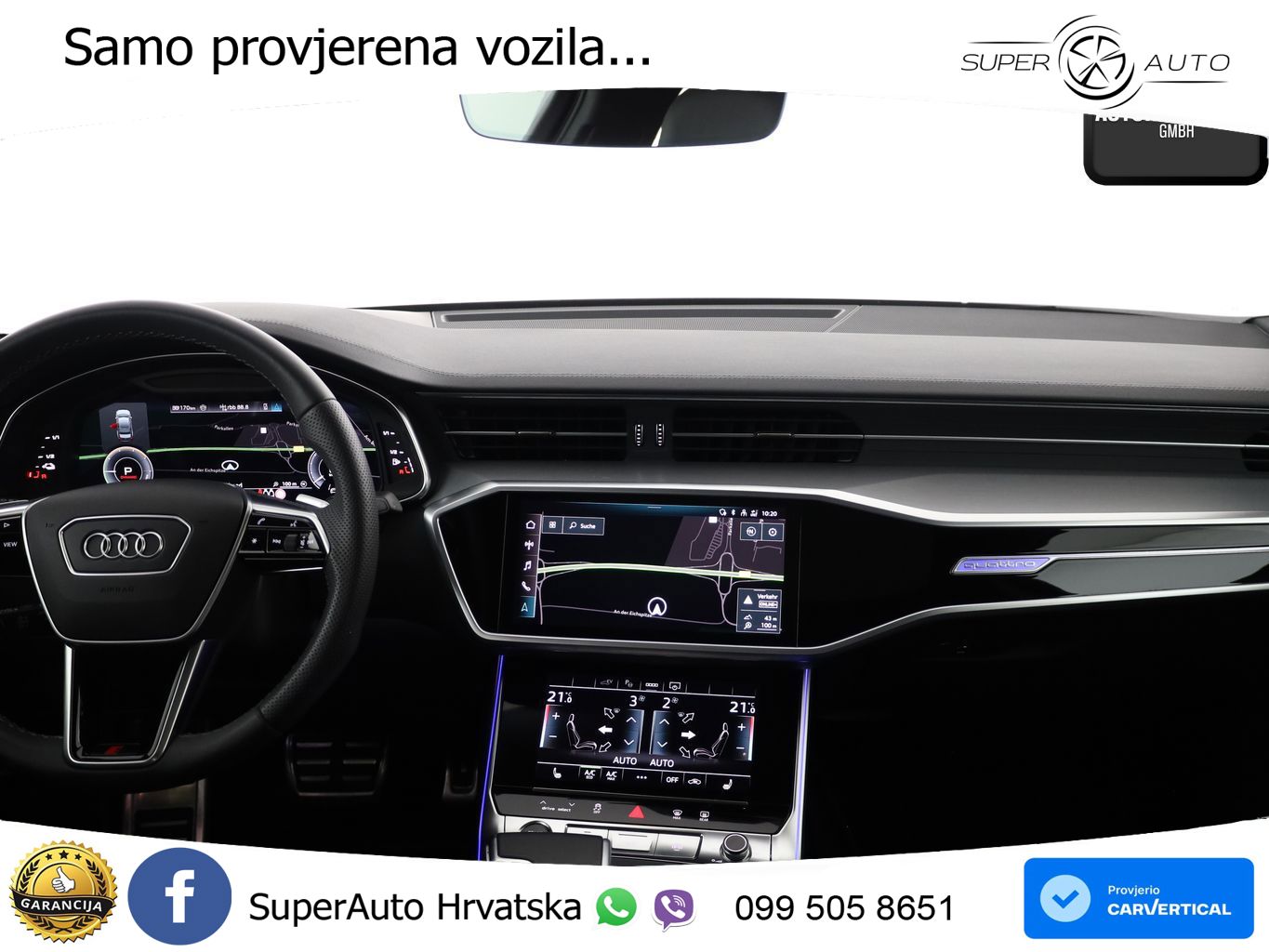 Audi A6 50 TFSIe (299 KS) quattro ultra S tronic S line LED+GR SJED+ACC