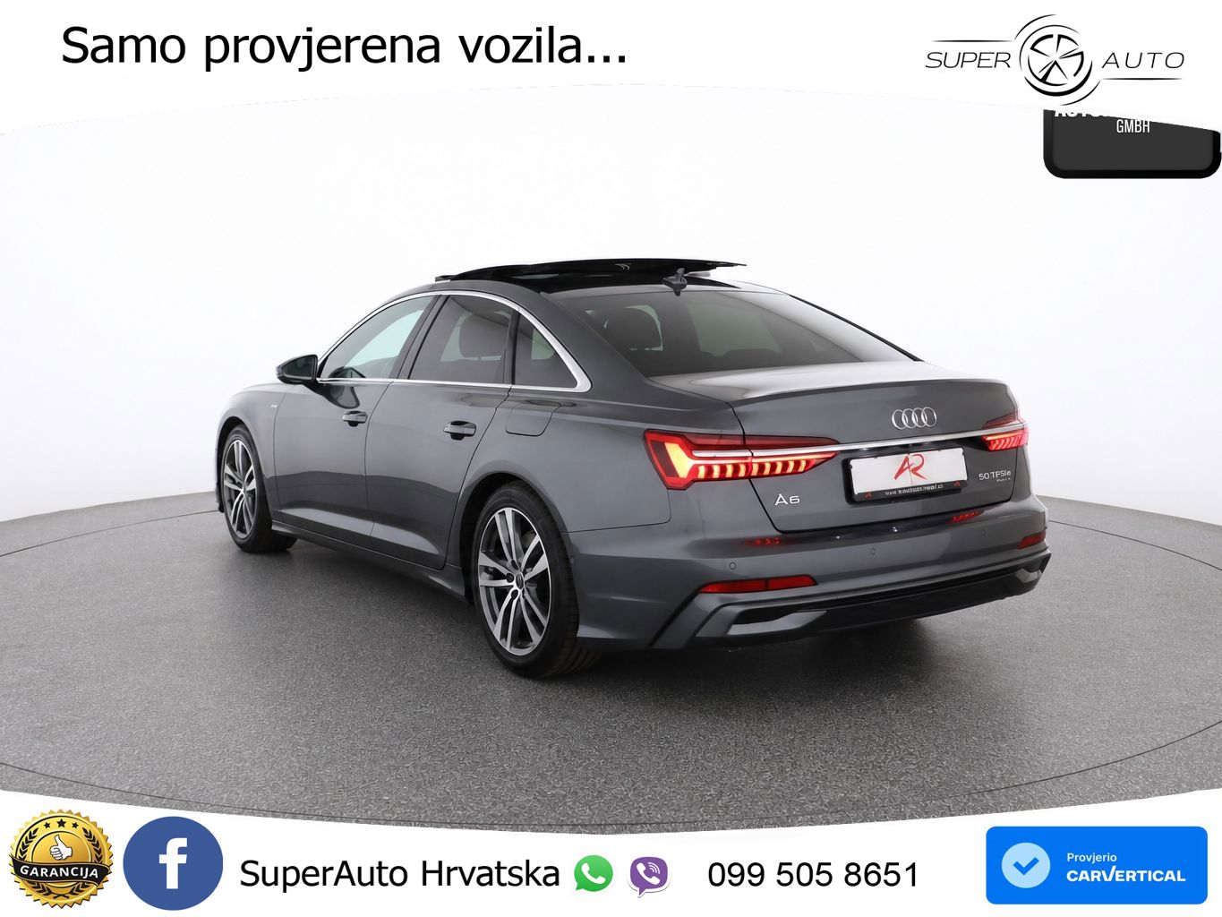 Audi A6 50 TFSIe (299 KS) quattro ultra S tronic S line LED+GR SJED+ACC