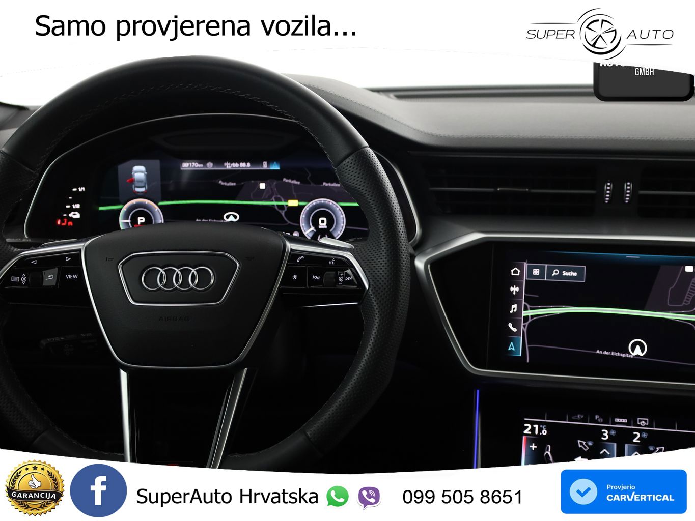 Audi A6 50 TFSIe (299 KS) quattro ultra S tronic S line LED+GR SJED+ACC