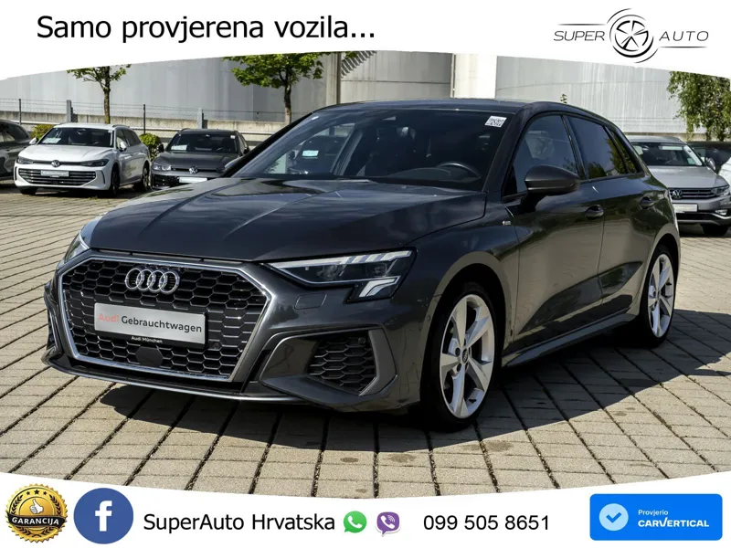 Audi A3 35 TFSI (150 KS) S tronic 2x S line LED+GR SJED+ACC