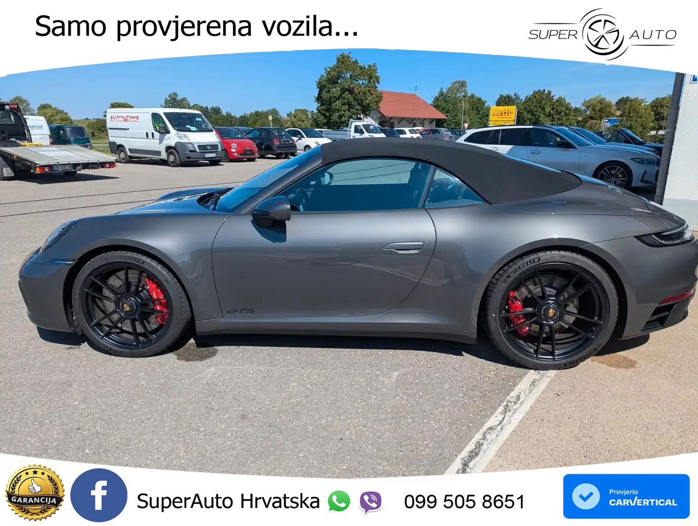 Porsche 911 Carrera 4 GTS Cabriolet 3.0 (480 KS) PDK ZRAČNI+ACC+GR SJED+KAM