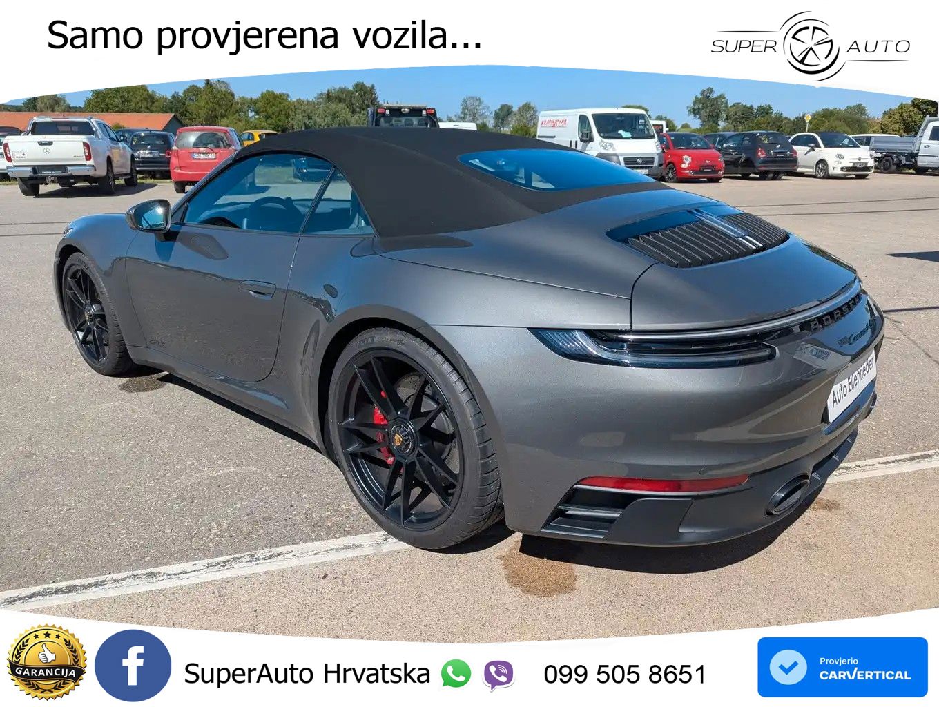 Porsche 911 Carrera 4 GTS Cabriolet 3.0 (480 KS) PDK ZRAČNI+ACC+GR SJED+KAM