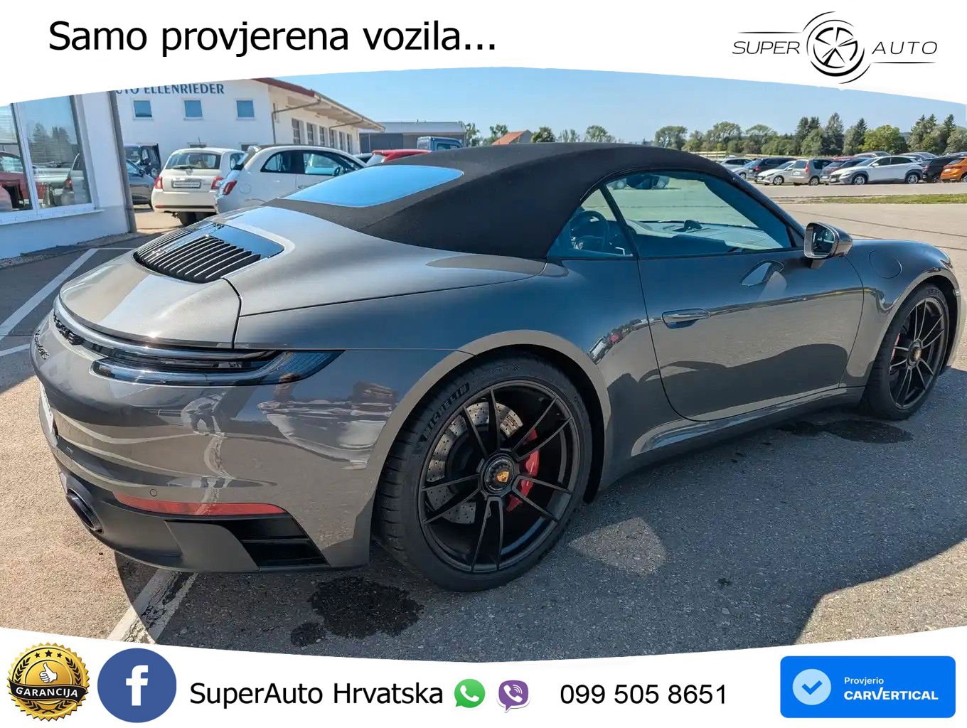Porsche 911 Carrera 4 GTS Cabriolet 3.0 (480 KS) PDK ZRAČNI+ACC+GR SJED+KAM