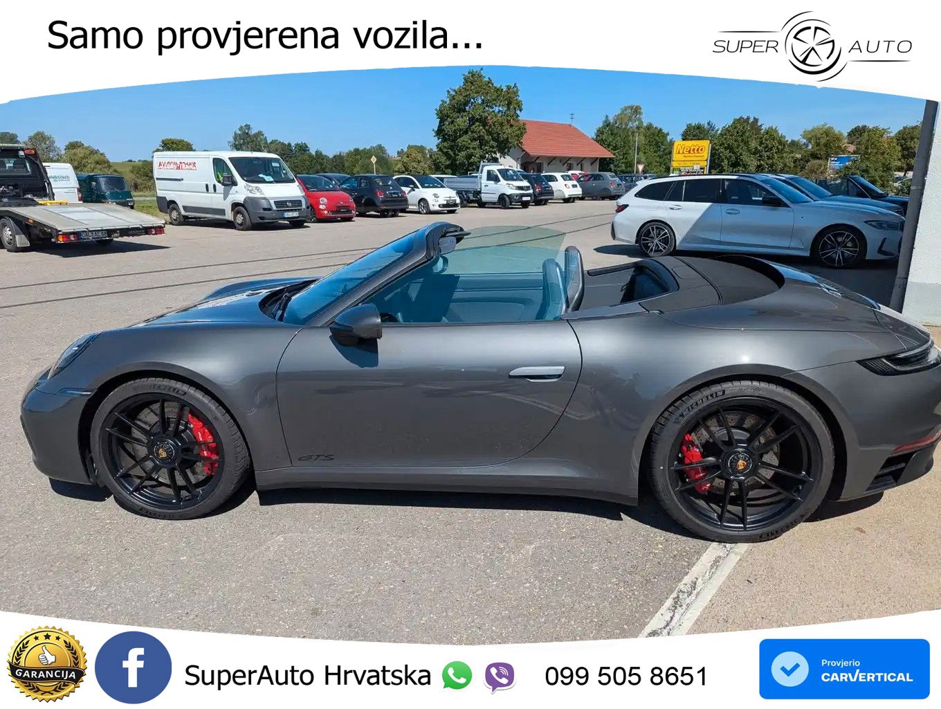 Porsche 911 Carrera 4 GTS Cabriolet 3.0 (480 KS) PDK ZRAČNI+ACC+GR SJED+KAM