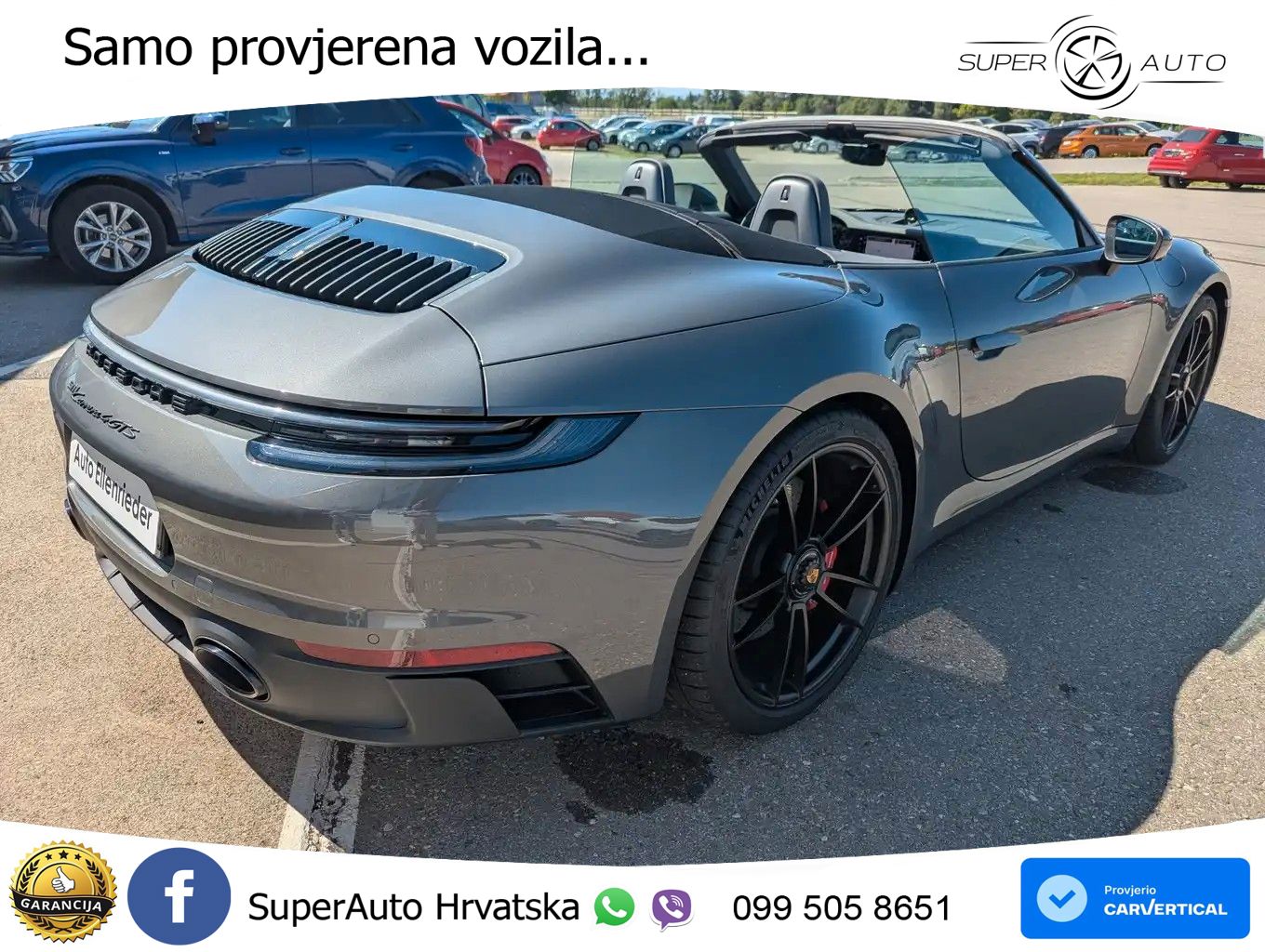 Porsche 911 Carrera 4 GTS Cabriolet 3.0 (480 KS) PDK ZRAČNI+ACC+GR SJED+KAM