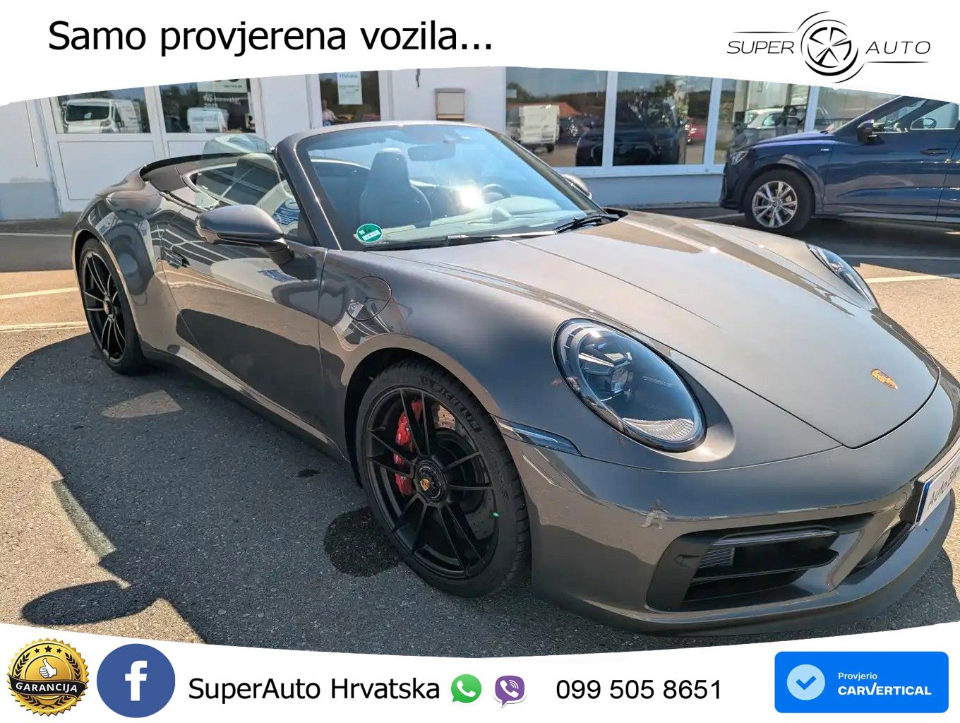Porsche 911 Carrera 4 GTS Cabriolet 3.0 (480 KS) PDK ZRAČNI+ACC+GR SJED+KAM