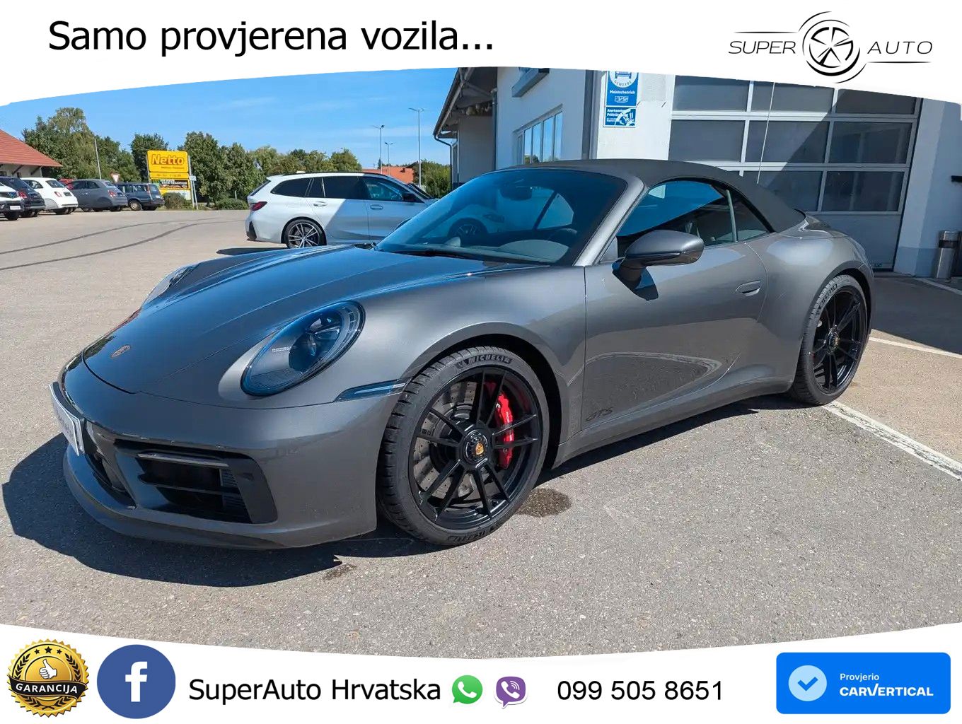 Porsche 911 Carrera 4 GTS Cabriolet 3.0 (480 KS) PDK ZRAČNI+ACC+GR SJED+KAM
