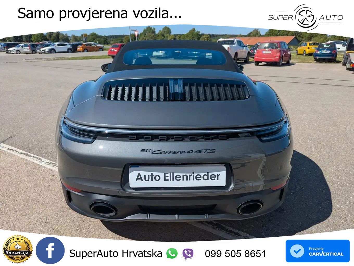 Porsche 911 Carrera 4 GTS Cabriolet 3.0 (480 KS) PDK ZRAČNI+ACC+GR SJED+KAM