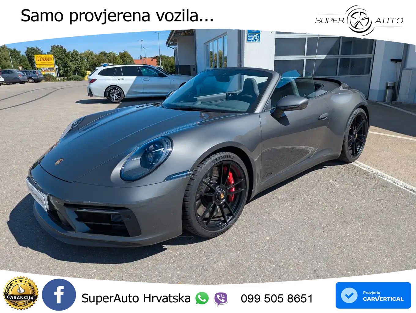 Porsche 911 Carrera 4 GTS Cabriolet 3.0 (480 KS) PDK ZRAČNI+ACC+GR SJED+KAM