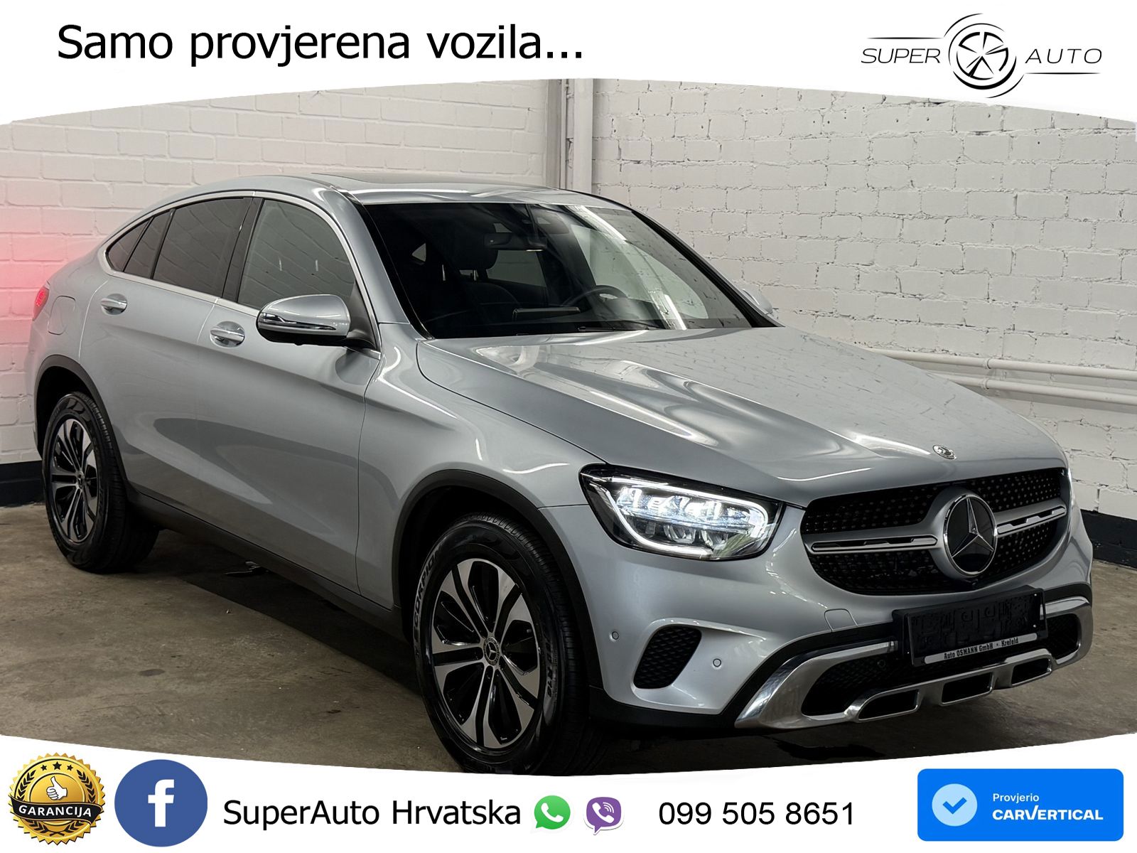 Mercedes GLC Coupe 220d (194 KS) 4MATIC G-TRONIC LED+GR SJED+ACC