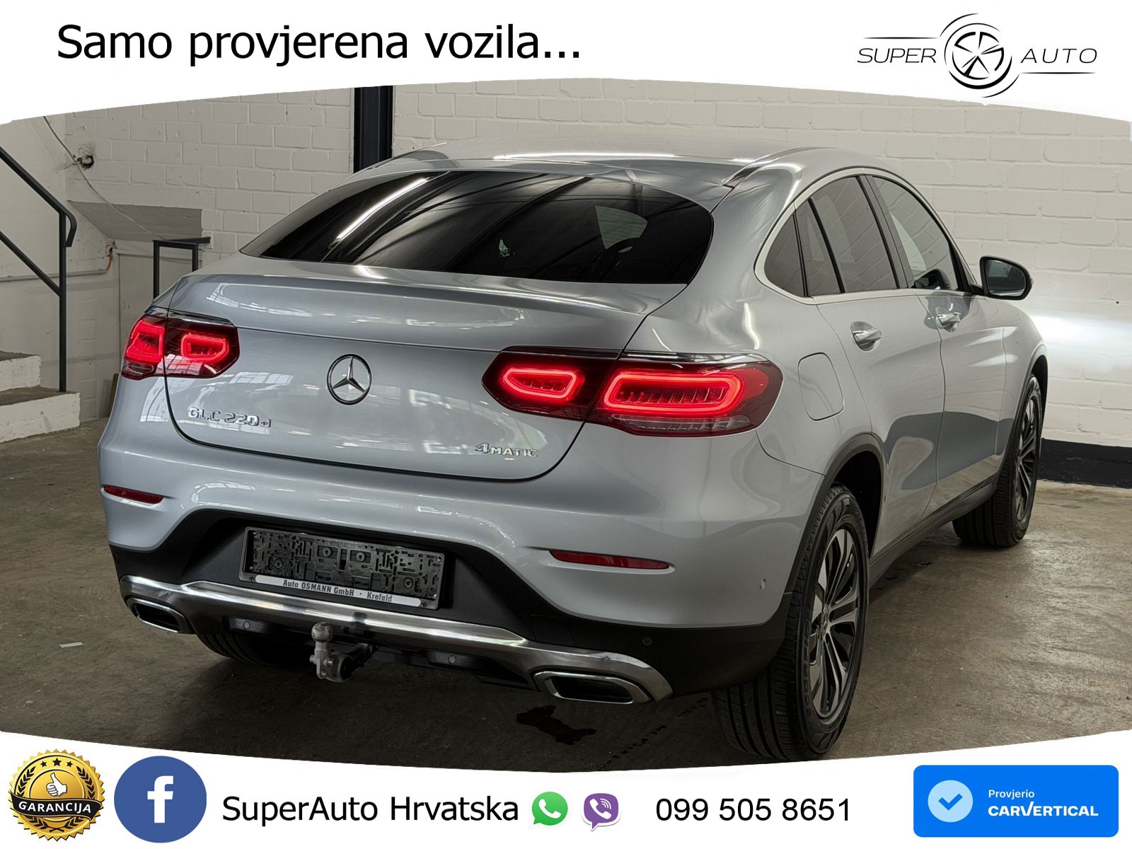 Mercedes GLC Coupe 220d (194 KS) 4MATIC G-TRONIC LED+GR SJED+ACC
