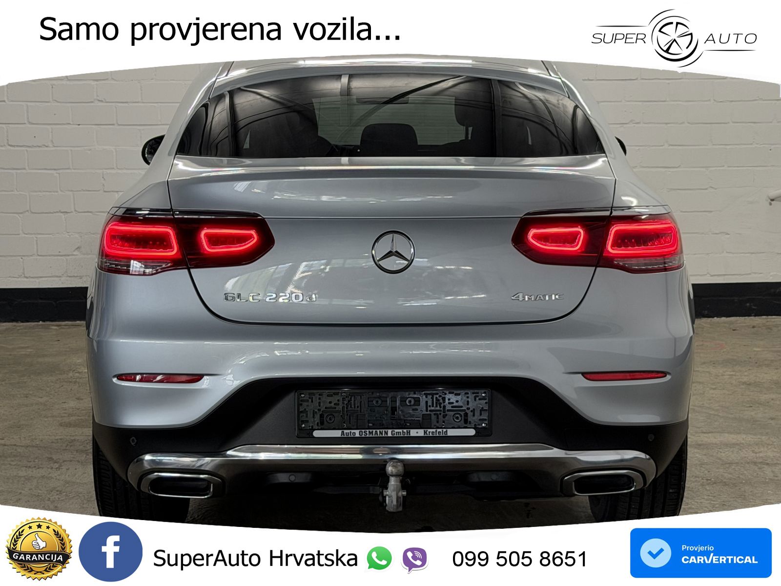 Mercedes GLC Coupe 220d (194 KS) 4MATIC G-TRONIC LED+GR SJED+ACC