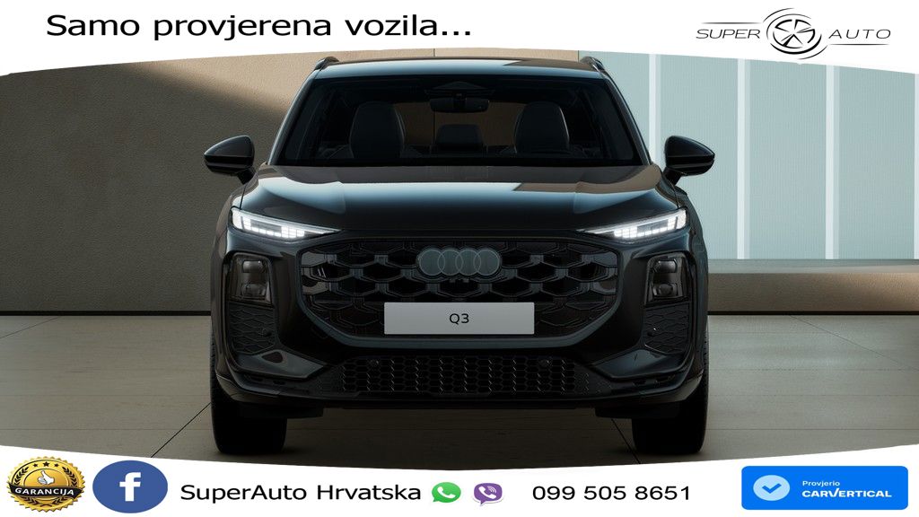 Audi Q3 1.5 TFSIe (272 KS) S tronic S line MATRIX+GR SJED+KAM