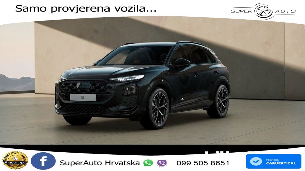 Audi Q3 1.5 TFSIe (272 KS) S tronic S line MATRIX+GR SJED+KAM
