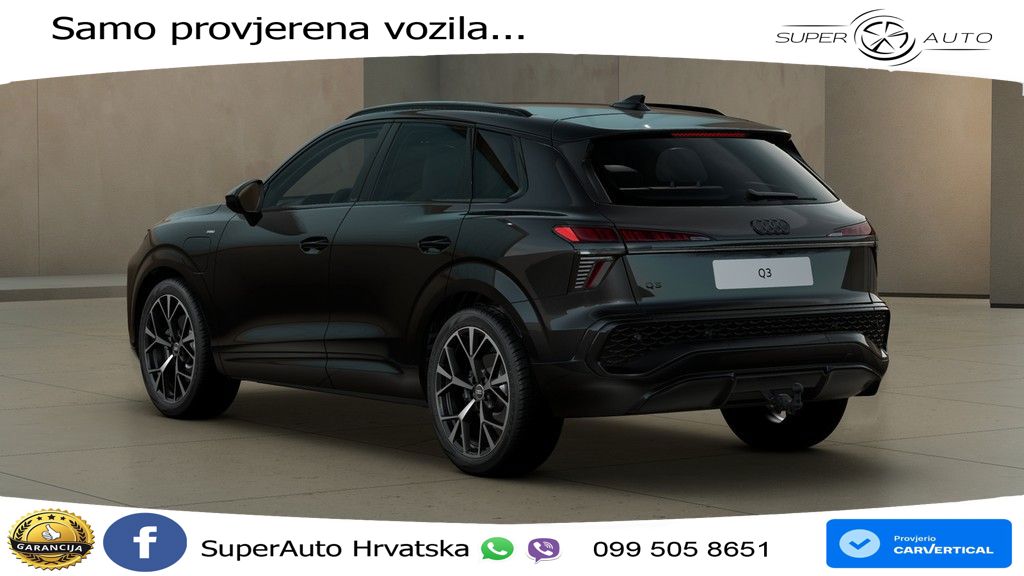 Audi Q3 1.5 TFSIe (272 KS) S tronic S line MATRIX+GR SJED+KAM