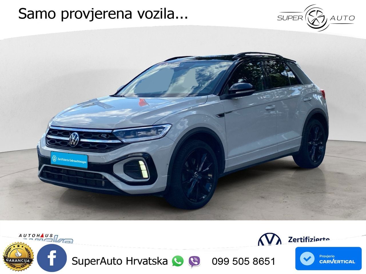 Volkswagen T-Roc 2.0 TSI (190 KS) 4M DSG R-Line LED+GR SJED+ACC