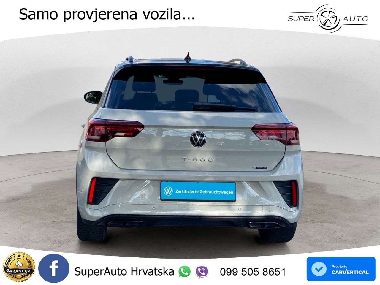 Volkswagen T-Roc 2.0 TSI (190 KS) 4M DSG R-Line LED+GR SJED+ACC