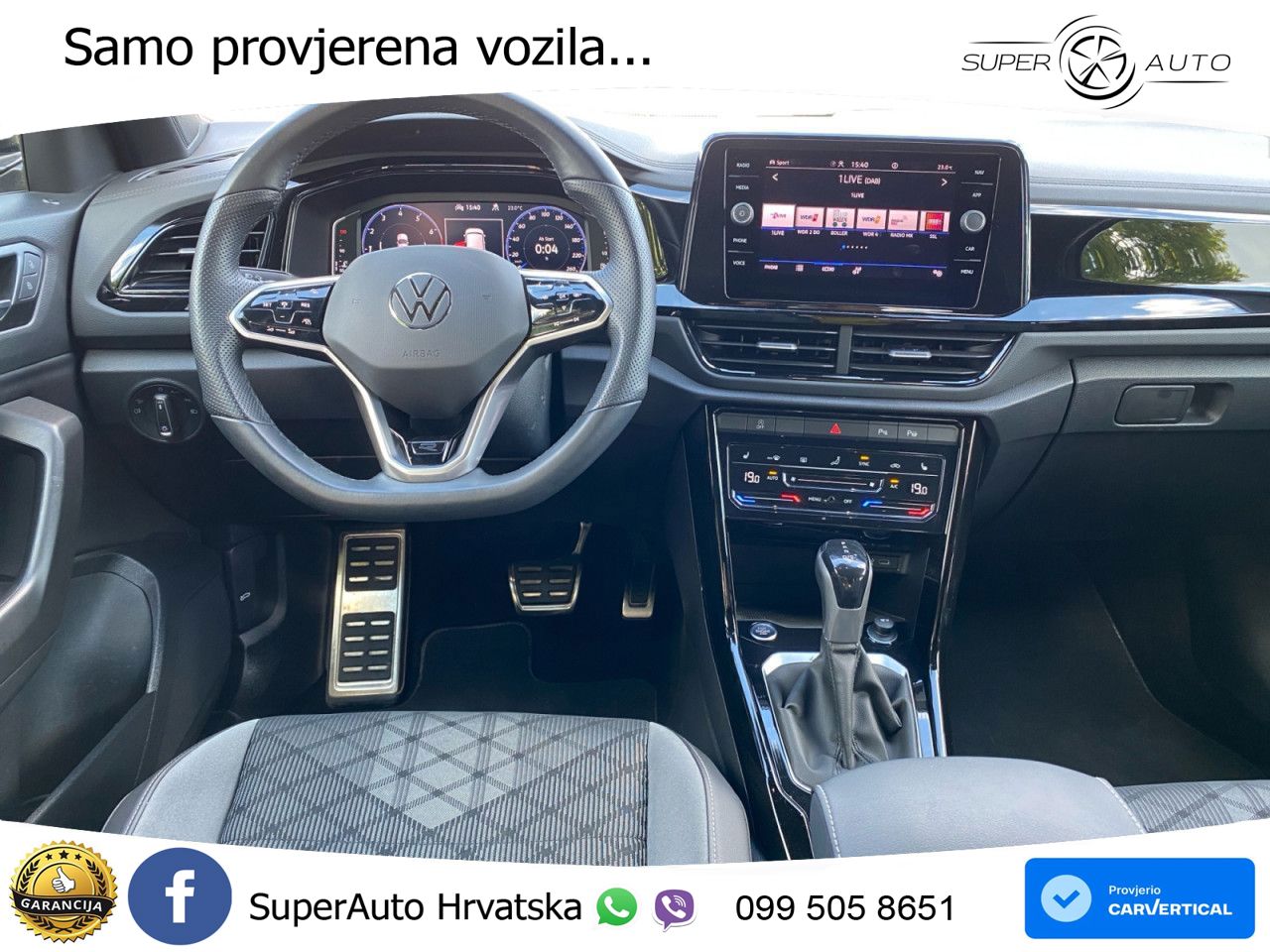 Volkswagen T-Roc 2.0 TSI (190 KS) 4M DSG R-Line LED+GR SJED+ACC