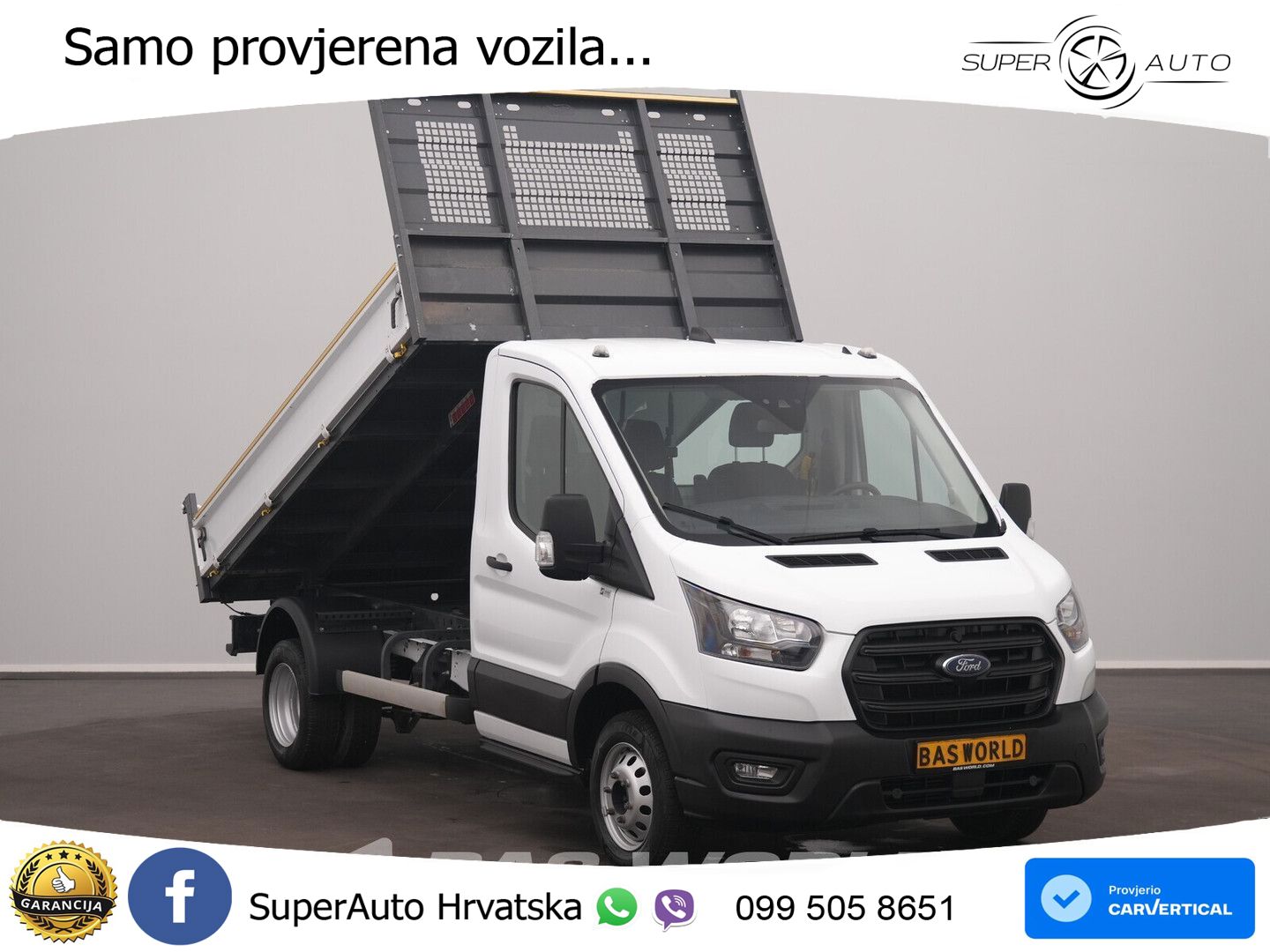 Ford Transit 165pk Kipper Dubbellucht 3,5t Trekhaak A 165 KS