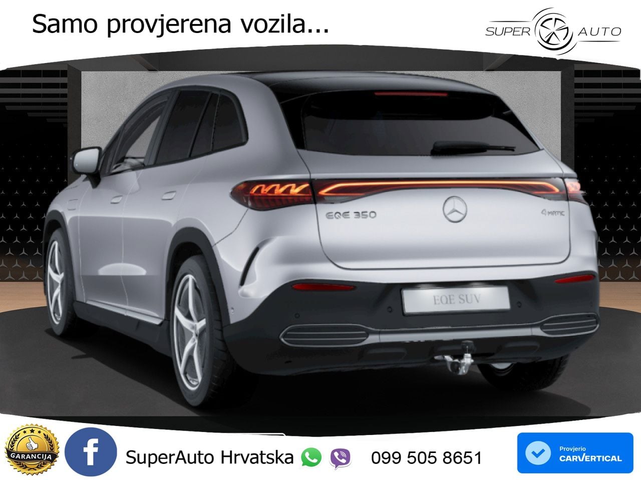 Mercedes EQE SUV 350 100 kWh (292 KS) 4MATIC AMG ZRAČNI+ACC+GR SJED+KAM+PANO