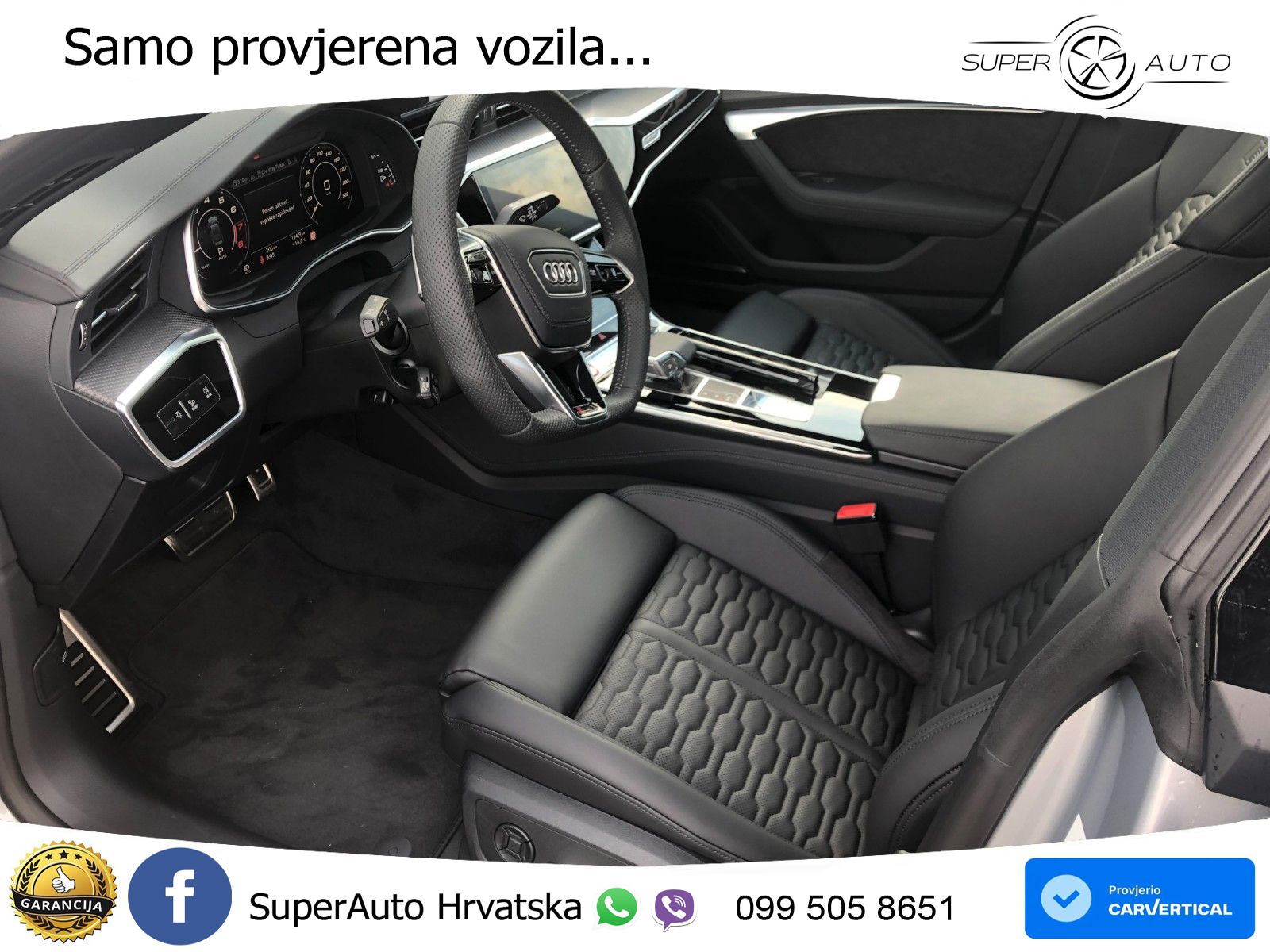 Audi RS7 4.0 TFSI V8 performance (630 KS) quattro tiptronic LED+GR SJED+ACC