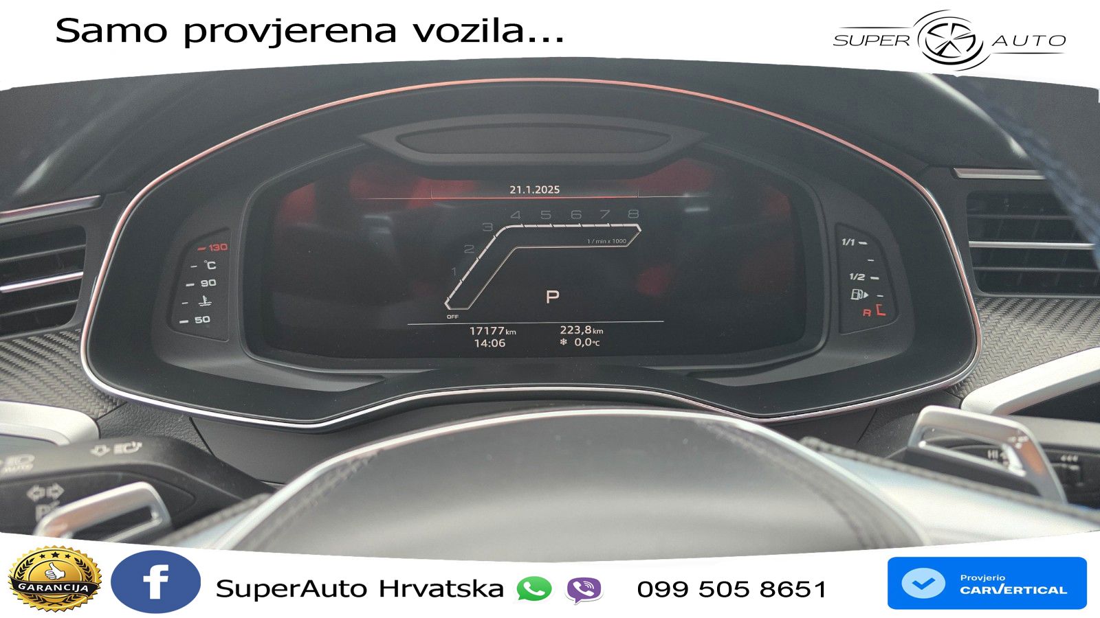 Audi RS7 4.0 TFSI V8 performance (630 KS) quattro tiptronic LED+GR SJED+ACC