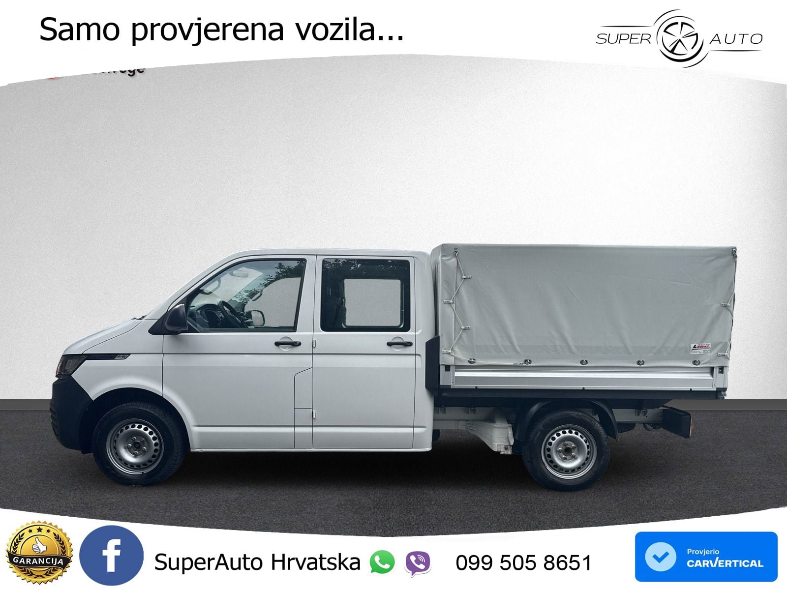 Volkswagen T6.1 Transporter 2.0TDI Pritsche DoKa Ahk 3000kg 150 KS
