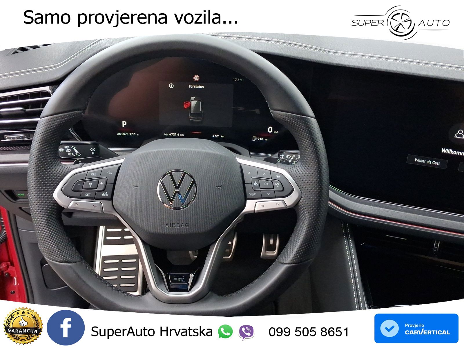 Volkswagen Touareg 3.0 V6 TDI (286 KS) 4MOTION Tiptronic ZRAČNI+ACC+GR SJED+KAM