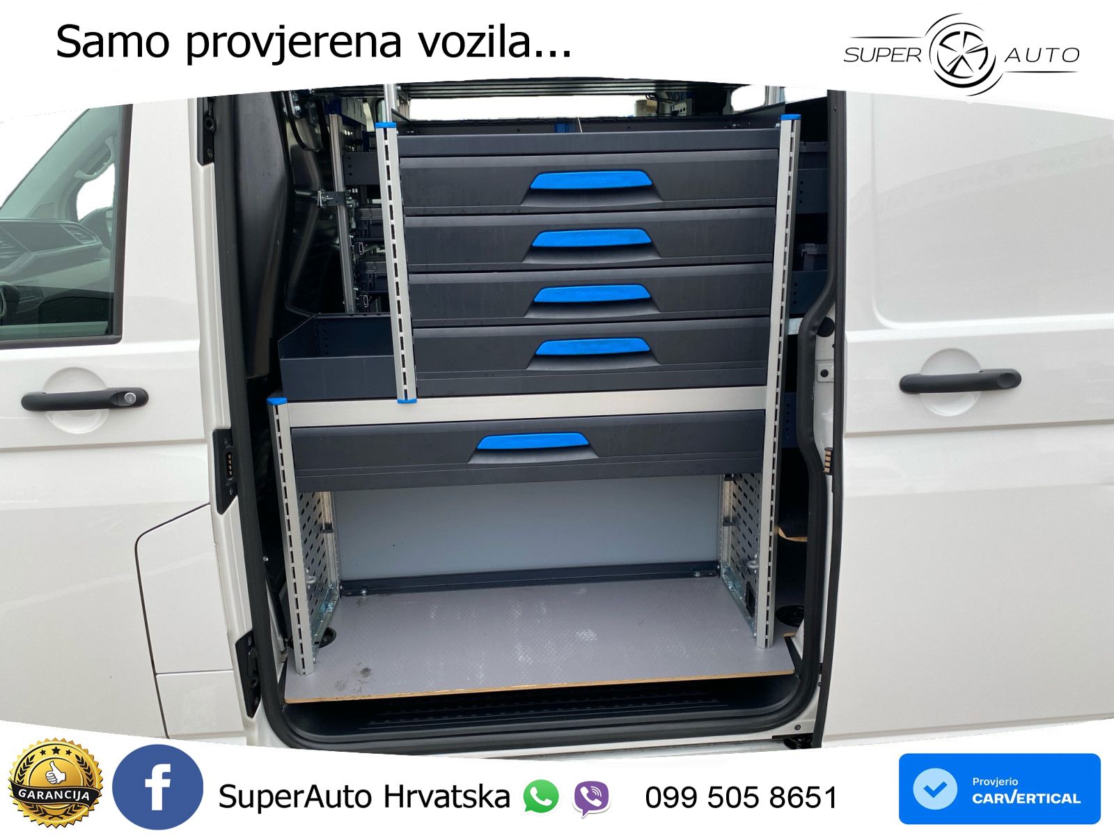 Volkswagen T6.1 Transporter 2,0TDI 110kW Standhz Sortimo 150 KS