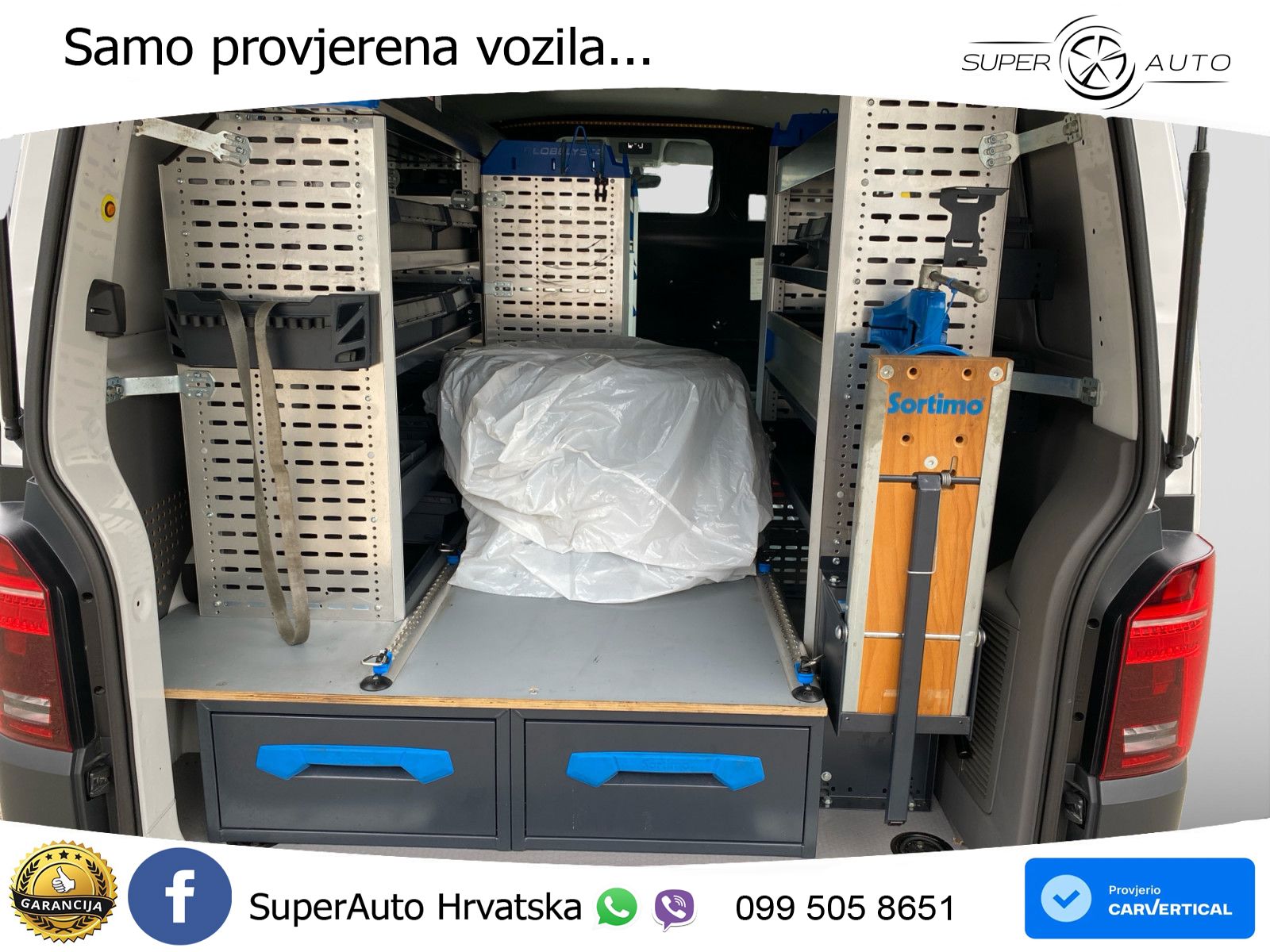Volkswagen T6.1 Transporter 2,0TDI 110kW Standhz Sortimo 150 KS