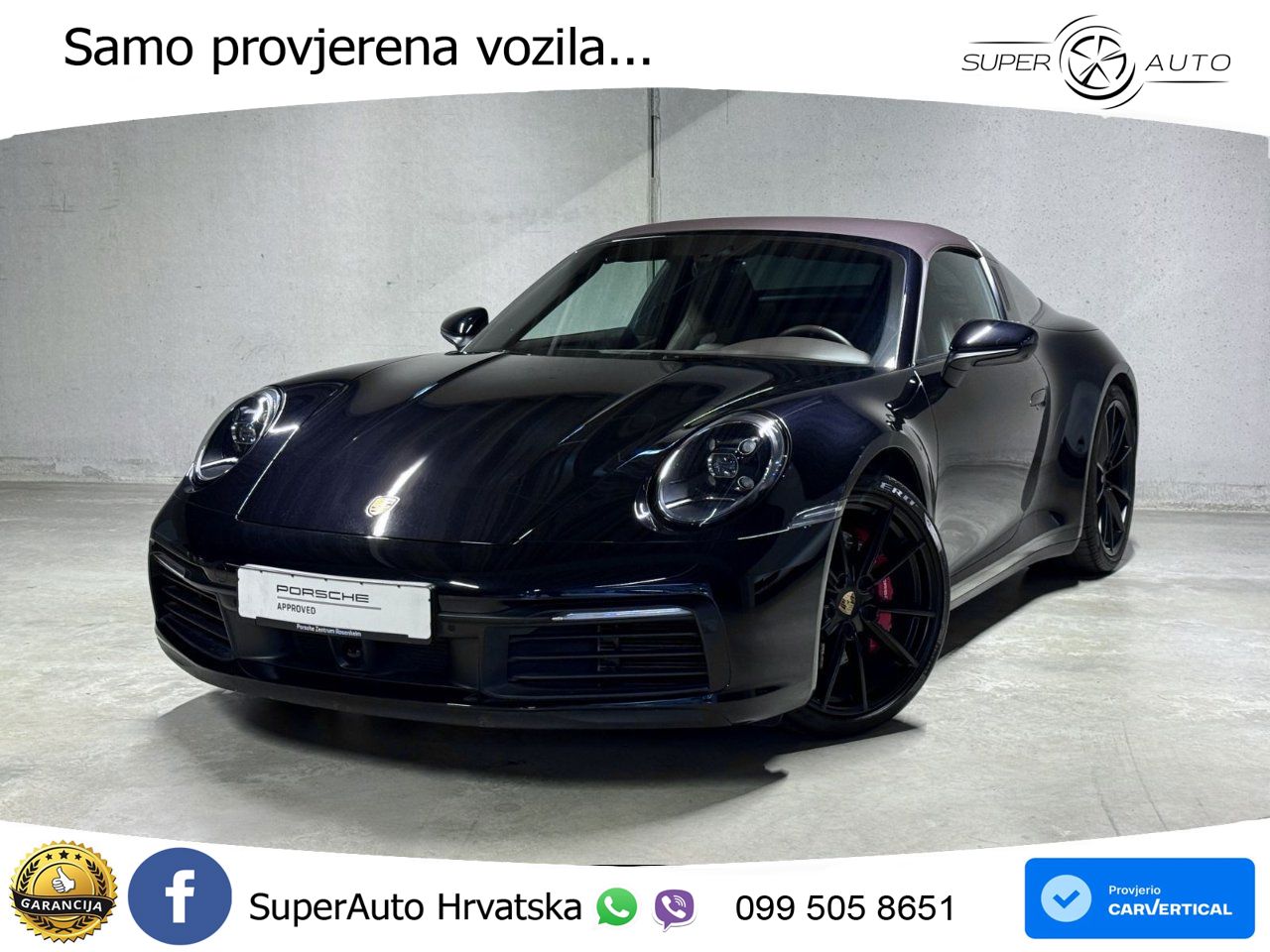 Porsche 911 Targa 4S 3.0 (450 KS) PDK LED+GR SJED+ACC