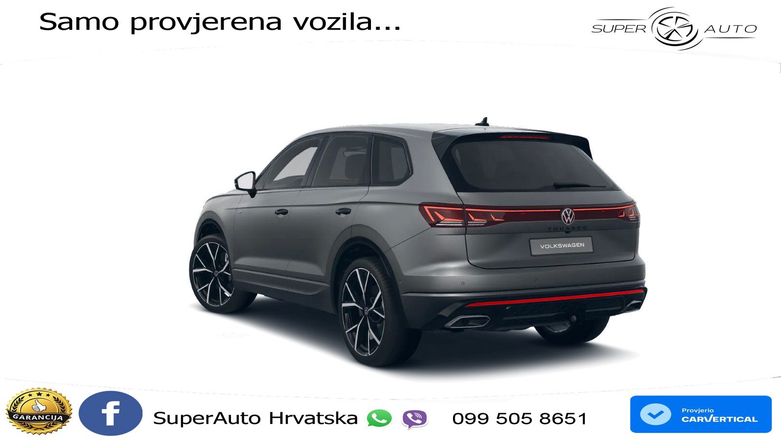 Volkswagen Touareg 3.0 V6 TSI (340 KS) 4MOTION Tiptronic R-Line ZRAČNI+ACC+4xGR SJED+KAM