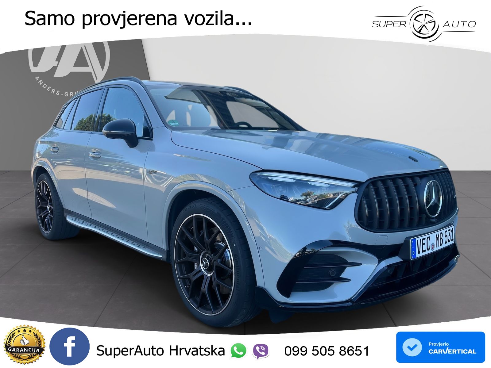 Mercedes AMG GLC 53 (449 KS) 4MATIC+ AMG SPEEDSHIFT TCT 9G ACC+HEAD+GR SJED+360+PANO