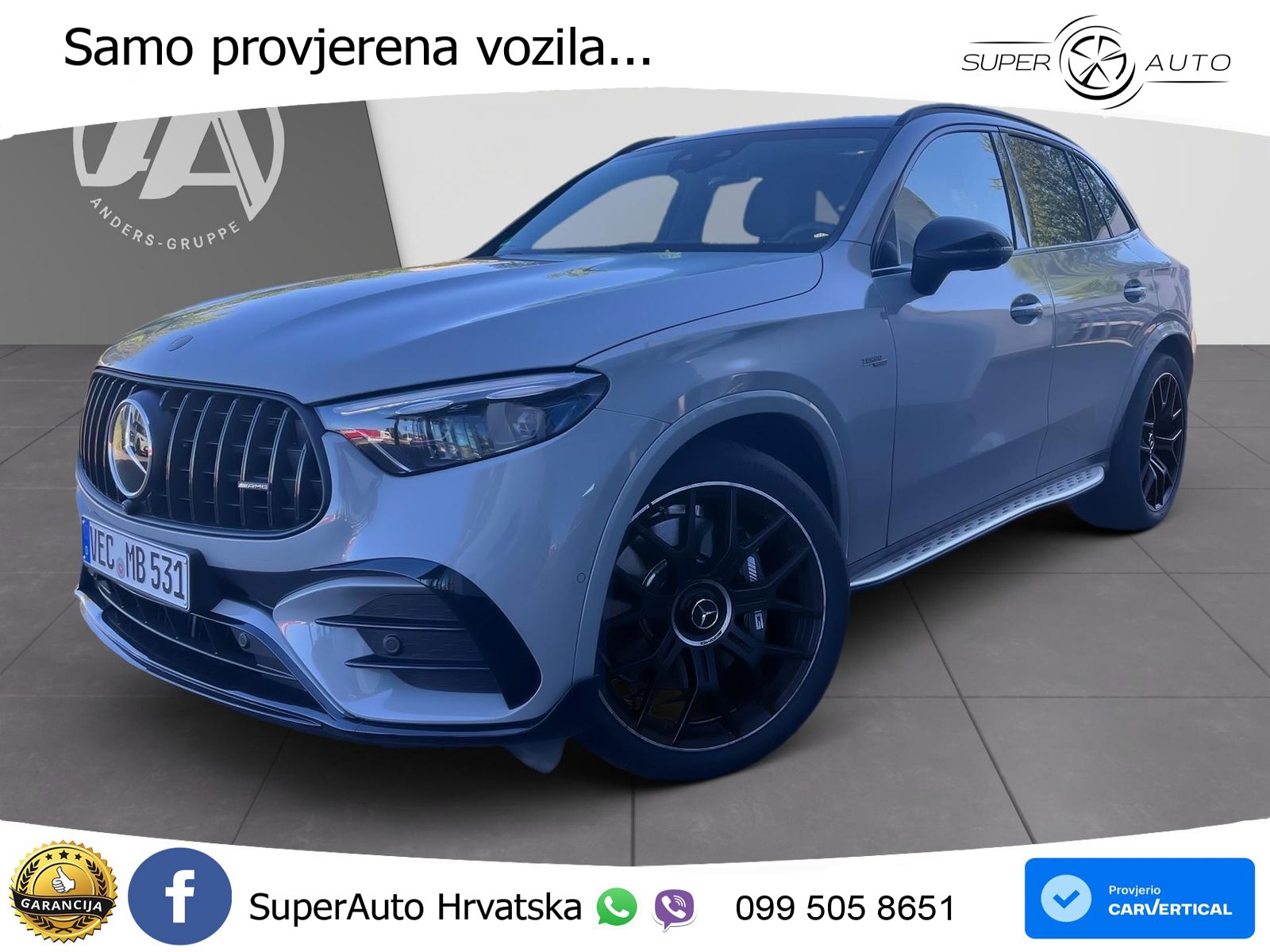 Mercedes AMG GLC 53 (449 KS) 4MATIC+ AMG SPEEDSHIFT TCT 9G ACC+HEAD+GR SJED+360+PANO