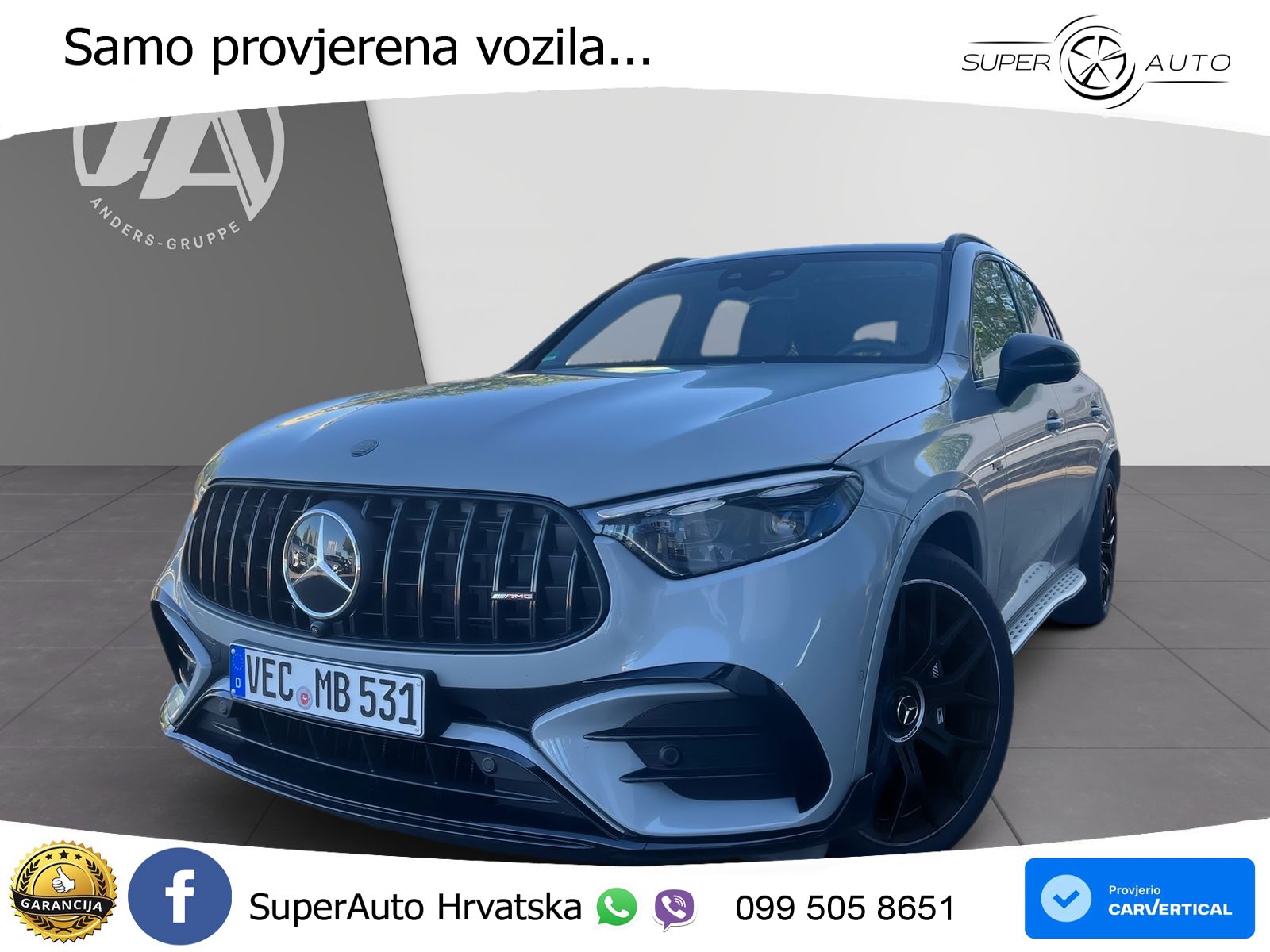 Mercedes AMG GLC 53 (449 KS) 4MATIC+ AMG SPEEDSHIFT TCT 9G ACC+HEAD+GR SJED+360+PANO