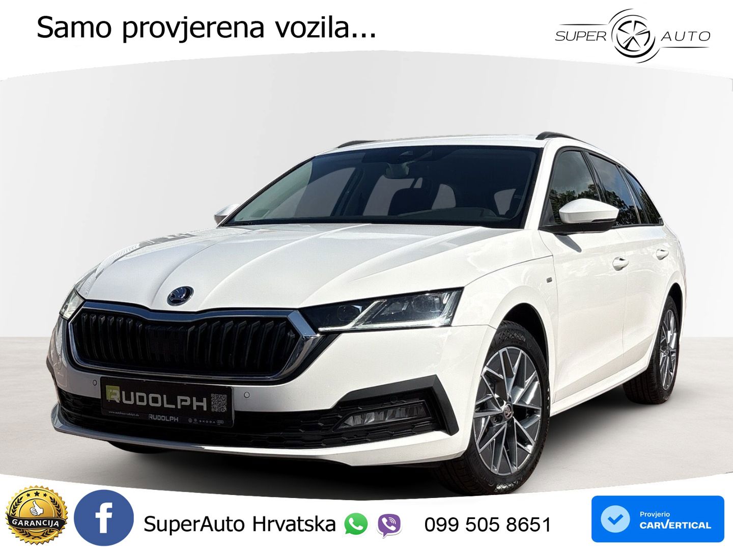 Škoda Octavia Combi 2.0 TDI (150 KS) DSG LED+GR SJED+ACC