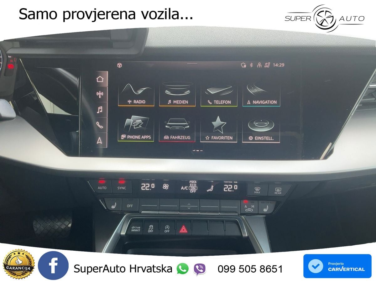 Audi A3 Limuzina 35 TFSI (150 KS) S tronic S line LED+GR SJED+ACC