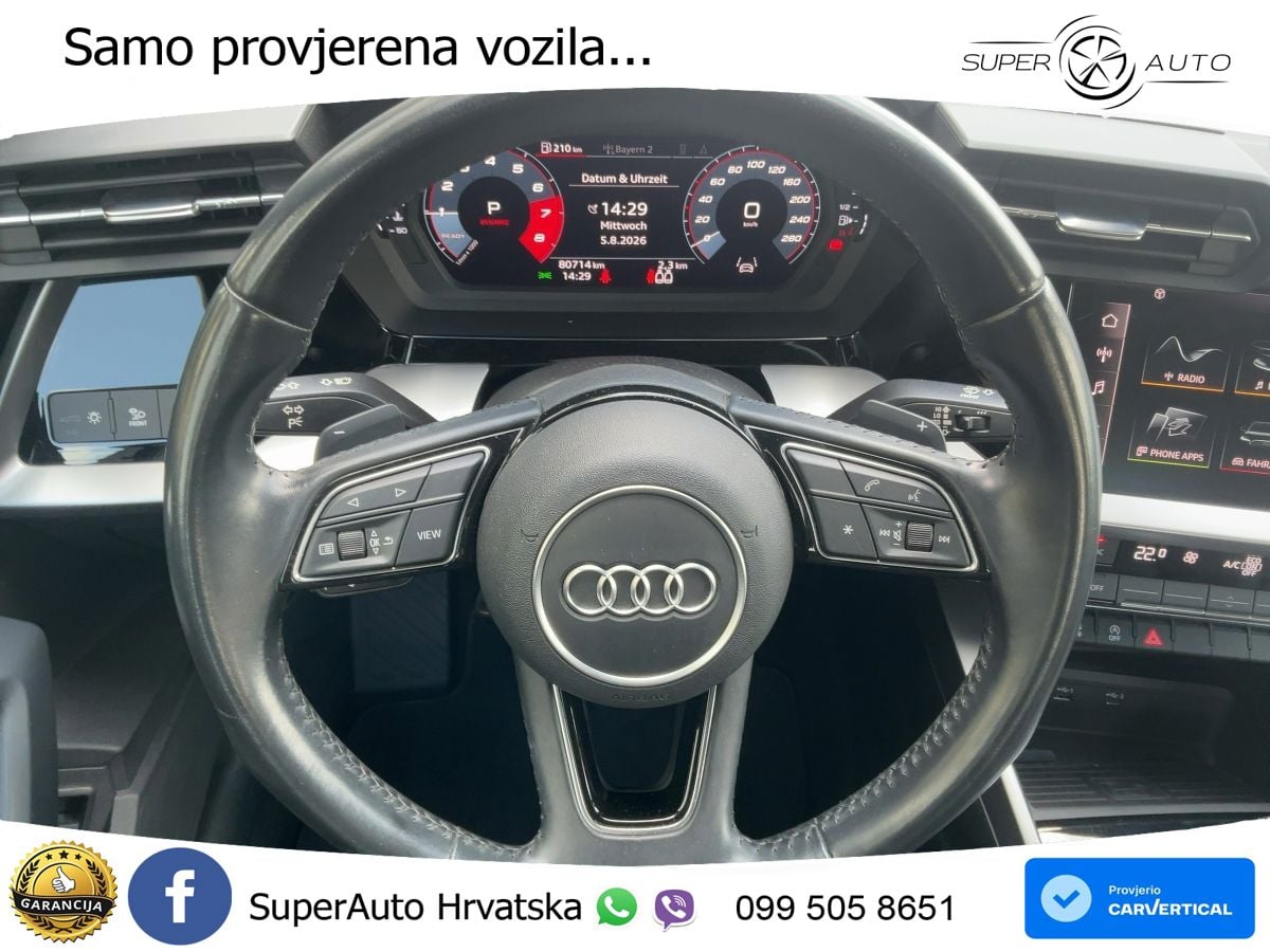 Audi A3 Limuzina 35 TFSI (150 KS) S tronic S line LED+GR SJED+ACC