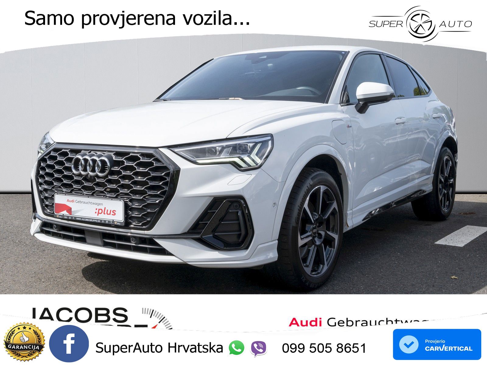 Audi Q3 Sportback 45 TFSIe (245 KS) S tronic S line LED+ACC