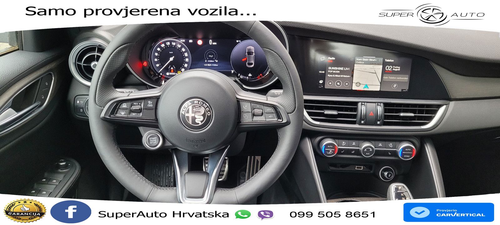 Alfa Romeo Giulia 2.0 Turbo (280 KS) Q4 Automatic LED+GR SJED+ACC